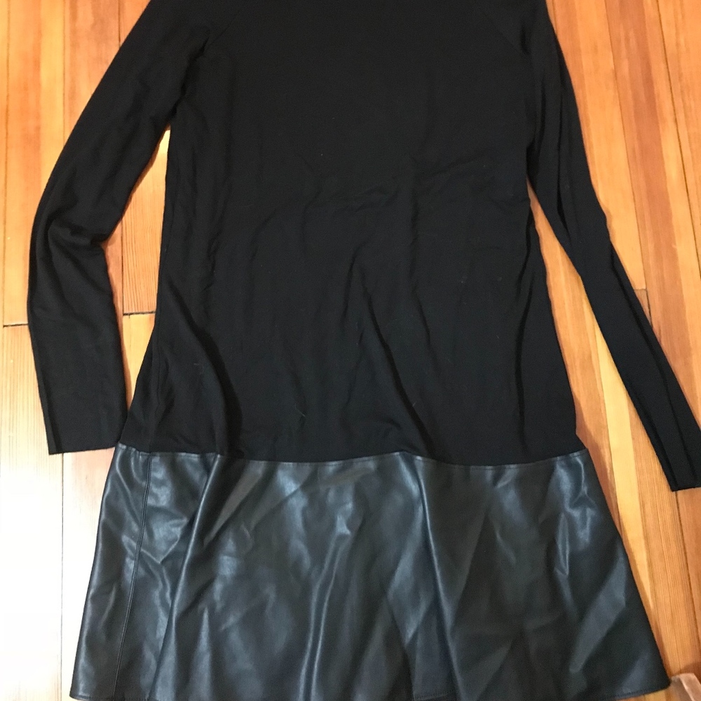 Bailey 44 black long sleeve drop waist dress